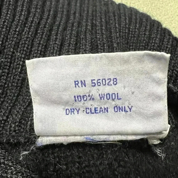 Men's Wool Ski Sweater LG - Picture 5 of 6